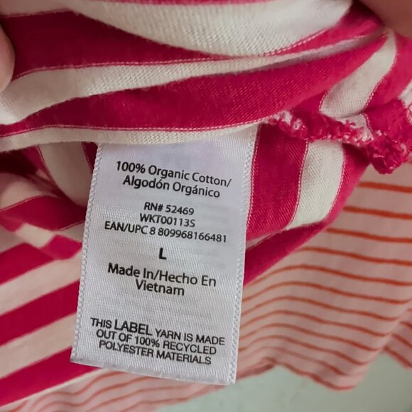 Pair Of Striped Free Assembly Crop T-Shirts | Size L - Picture 6 of 7